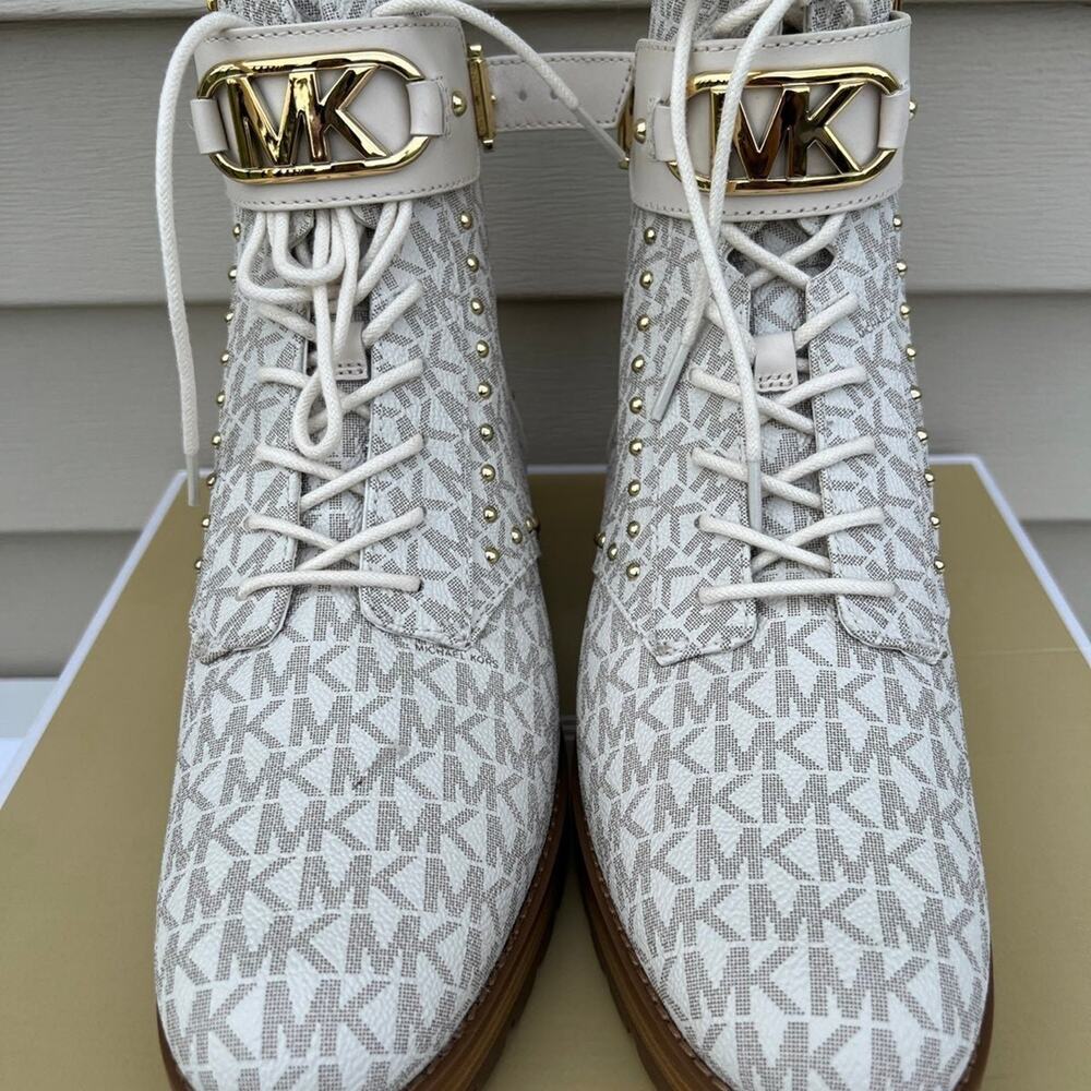 Michael kors Kincaid Lace up boots -Vanilla - Picture 11 of 12